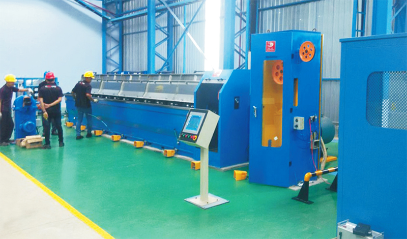 Tandem Aluminium & Alloy Rod breakdown Machine